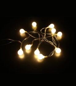 CHRISTMAS LIGHTING NATALE-13 WHITEBALL 10LED 2700K 1M 2xAA IP20 TRANSPARENT 5620680 VITO