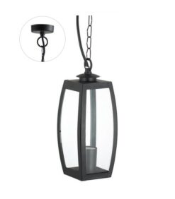 OUTDOOR ВИСЯЩ ОСВЕТИТЕЛ MILANO-H 1xE27 IP44 ЧЕРЕН 3240110 VITO