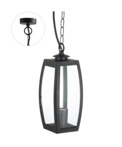 OUTDOOR ВИСЯЩ ОСВЕТИТЕЛ MILANO-H 1xE27 IP44 ЧЕРЕН 3240110 VITO