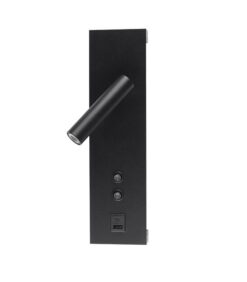 СТЕНЕН АПЛИК ЗА ЧЕТЕНЕ LINATE-C 12W 3000K 770Lm ЧЕРЕН 300*80*142 TYPE-C+USB 2103260 VITO*80*142 TYPE-C+USB 2103260 VITO