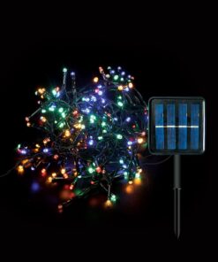 Соларно декоративно LED осветление за градини и външни пространства – икономично, без окабеляване NATALE-8 200LED MULTICOLOR 10M 1.2V IP44