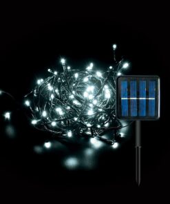 Соларно декоративно LED осветление за градини и външни пространства – икономично, без окабеляване NATALE-8 300LED 6400K 30M 1.2V IP44