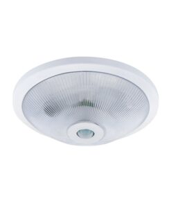 ЗА ВЪНШЕН МОНТАЖ ПЛАСТМАСА PLAFON WITH PIR СЕНЗОР 2xE27 LIKYA P Φ290x100mm БЯЛ 2022661 VITO