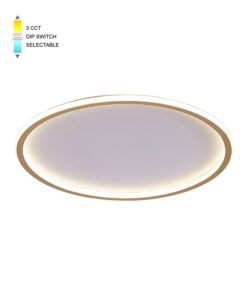 LED CEILING КРЪГЪЛ LIGHTING FIXTURE DISC 2 φ500*H45 46W 3xCCT-DIP КЛЮЧ БЯЛ+ЗЛАТЕН 2026250 VITO