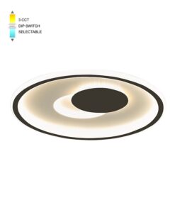 LED CEILING КРЪГЪЛ LIGHTING FIXTURE DISC 3 φ400*H45 52W 3xCCT-DIP КЛЮЧ БЯЛ+ЧЕРЕН 2026260 VITO