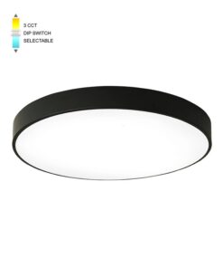 LED CEILING КРЪГЪЛ LIGHTING FIXTURE FINESSE R1-25 φ300*H50 25W 3xCCT-DIP КЛЮЧ ЧЕРЕН 2026100 VITO