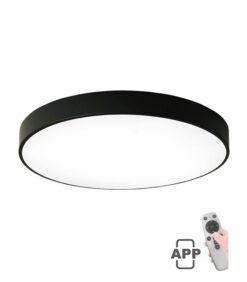 Черна LED плафониера Vito Ceiling R1-60 за антре