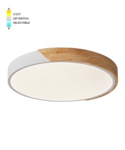 LED CEILING КРЪГЪЛ LIGHTING FIXTURE FINESSE R2-45 φ500*H50 45W 3xCCT-DIP КЛЮЧ БЯЛ+ДЪРВО 2026220 VITO