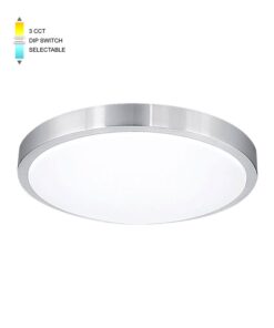 LED CEILING КРЪГЪЛ LIGHTING FIXTURE FINESSE R3-30 φ400*H100 30W 3xCCT-DIP КЛЮЧ НИКЕЛ 2026050 VITO