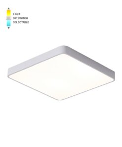 LED CEILING КВАДРАТЕН LIGHTING FIXTURE FINESSE S1-25 300*300*H50 25W 3xCCT-DIP КЛЮЧ БЯЛ 2026140 VITO, OPTION HANGING SET 202641