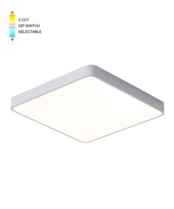 LED CEILING КВАДРАТЕН LIGHTING FIXTURE FINESSE S1-45 500*500*H50 45W 3xCCT-DIP КЛЮЧ БЯЛ 2026160 VITO, OPTION HANGING SET 202641