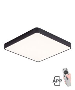 LED CEILING КВАДРАТЕН LIGHTING FIXTURE FINESSE S1-60 600*600*H50 60W ДИМИРУЕМ+MOBILE ЧЕРЕН 2026210 VITO, OPTION HANGING SET 2026410