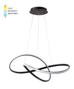 LED LIGHTING PENDANT FIXTURE WAVE φ600*H180 48W 3xCCT-DIP КЛЮЧ ЧЕРЕН 2026390 VITO