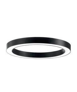 LED ОСВЕТИТЕЛНО ТЯЛО РИНГ ЗА ВИСЯЩ МОНТАЖ PROFILED-PC Φ600x80x80mm 46W 3000K (ТОПЛА СВЕТЛИНА) 5980Lm ЧЕРЕН ЦВЯТ 2423910 VITO