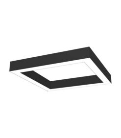 LED ОСВЕТИТЕЛНО ТЯЛО КВАДРАТ ЗА ВИСЯЩ МОНТАЖ PROFILED-PS 900x900x80mm 80W 3000K (ТОПЛА СВЕТЛИНА) 9360Lm ЧЕРЕН ЦВЯТ 2423400 VITO
