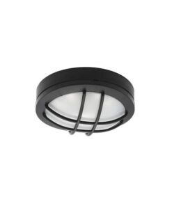 LED ВЪНШЕН ТЕХНИЧЕСКИ ОСВЕТИТЕЛ LUZ-BRG 12W 816Lm 4000K (НЕУТРАЛНА СВЕТЛИНА) IP65 Φ170x64mm ЧЕРЕН ЦВЯТ 3400870 VITO