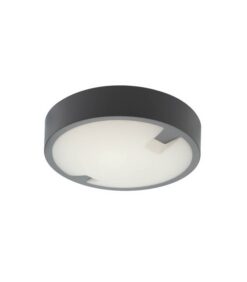 Сив LED външен плафон Vito Ori-c6 за външно осветление