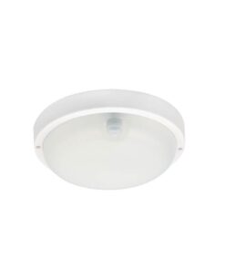 LED ВЪНШЕН ТЕХНИЧЕСКИ ОСВЕТИТЕЛ С PIR СЕНЗОР LUZ-BRP 18W 1224Lm 4000K (НЕУТРАЛНА СВЕТЛИНА) IP65 Φ200x55mm БЯЛ ЦВЯТ 3400880 VITO
