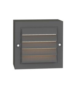 LED ВЪНШЕН ОСВЕТИТЕЛ ЗА СТЪПАЛА ADRIA ST2G 6W 150Lm 4000K (НЕУТРАЛНА СВЕТЛИНА) IP65 135x135x42mm ПЛАСТМАСА, ЦВЯТ АНТРАЦИТ 323066