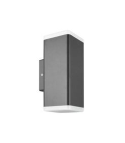 LED ФАСАДЕН АПЛИК ADRIA SQL2 8W 480Lm 4000K (НЕУТРАЛНА СВЕТЛИНА) IP65 76x200x99mm ДВУПОСОЧНO ОСВЕТЯВАНЕ ЦВЯТ АНТРАЦИТ 3230580 VI