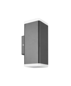 LED ФАСАДЕН АПЛИК ADRIA SQL2 8W 480Lm 4000K (НЕУТРАЛНА СВЕТЛИНА) IP65 76x200x99mm ДВУПОСОЧНO ОСВЕТЯВАНЕ ЦВЯТ АНТРАЦИТ 3230580 VI