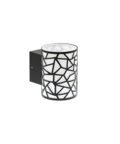 LED ФАСАДЕН АПЛИК BILBAO-W1 8W 300Lm 4000K (НЕУТРАЛНА СВЕТЛИНА) IP44 Φ89x124x120mm ЧЕРЕН ЦВЯТ & БЯЛ ЦВЯТ 3241440 VITO