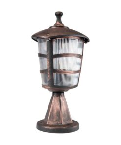 ГРАДИНСКИ ФЕНЕР BARI-34 E27 ЧЕРЕН ЦВЯТ IP44  ПЛАСТМАСОВ Φ180x340mm АНТИК 3242000 VITO