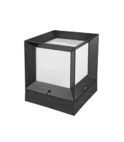 ГРАДИНСКИ ОСВЕТИТЕЛ КУБ CUBO E27 IP44 ПЛАСТМАСОВ 225x225x280mm ЧЕРЕН ЦВЯТ 3242260 VITO