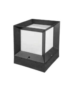 ГРАДИНСКИ ОСВЕТИТЕЛ КУБ  CUBO E27 IP44 ПЛАСТМАСОВ 225x225x280mm ЧЕРЕН ЦВЯТ 3242260 VITO