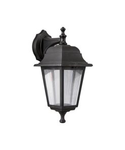 ФАСАДЕН ФЕНЕР  BERGAMO-W E27 ЧЕРЕН ЦВЯТ IP44 ПЛАСТМАСОВ 200x340mm ЧЕРЕН ЦВЯТ 3241880 VITO