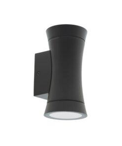 ФАСАДЕН АПЛИК MULIER 2D GU10 ДВУПОСОЧНO ОСВЕТЯВАНЕ Φ70x148x87mm IP44 ЧЕРЕН ЦВЯТ 3230300 VITO