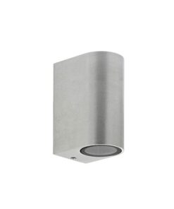 ФАСАДЕН АПЛИК SPIDER 2D GU10 98x145x67mm IP44 ДВУПОСОЧНO ОСВЕТЯВАНЕ АЛУМИНИЙ, ЦВЯТ НИКЕЛ 3230060 VITO