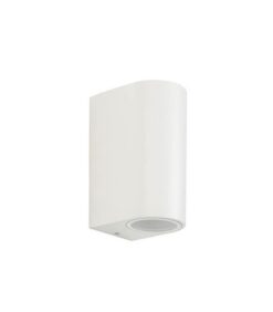 ФАСАДЕН АПЛИК SPIDER 2D GU10 98x145x67mm IP44 ДВУПОСОЧНO ОСВЕТЯВАНЕ АЛУМИНИЙ, ЦВЯТ БЯЛ 3230440 VITO