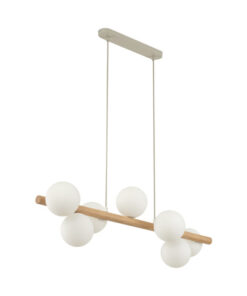 Полилей ESTERA 5905 7xG9 бял/дърво