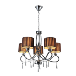 LILLY ПOЛИЛЕЙ 5XE27 ХРОМ D650X590mm