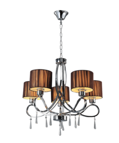 LILLY ПOЛИЛЕЙ 5XE27 ХРОМ D650X590mm