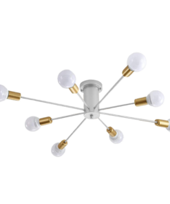 LOREN ПОЛИЛЕЙ 8XE27 БЯЛ/ЗЛАТО