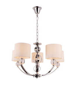 MAYA ПOЛИЛЕЙ 5XE27 ХРОМ D600XH400mm