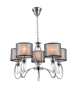 MERY ПOЛИЛЕЙ 5XE27 ХРОМ D700X520mm