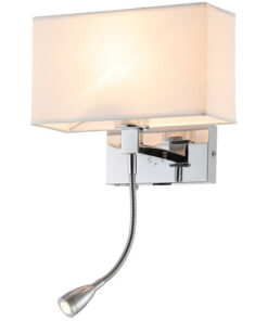 ROSA LED WALL LAMP 3W 4000K + 1XE27, CHROME