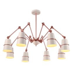 SPIDER ПОЛИЛЕЙ 8XE27 БЯЛ