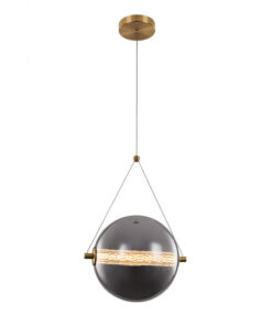 SPLENDOR LED PENDANT 9W 3000K, BRASS+SMOKY GREY