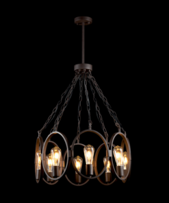 OLIVER ПОЛИЛЕЙ 8XE27 КАФЕ D600mm