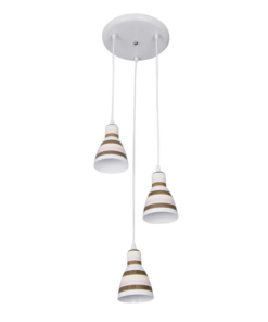 STRIPS ПЕНДЕЛ 3XE27 БЯЛ/КРЕМ/КАФЕ