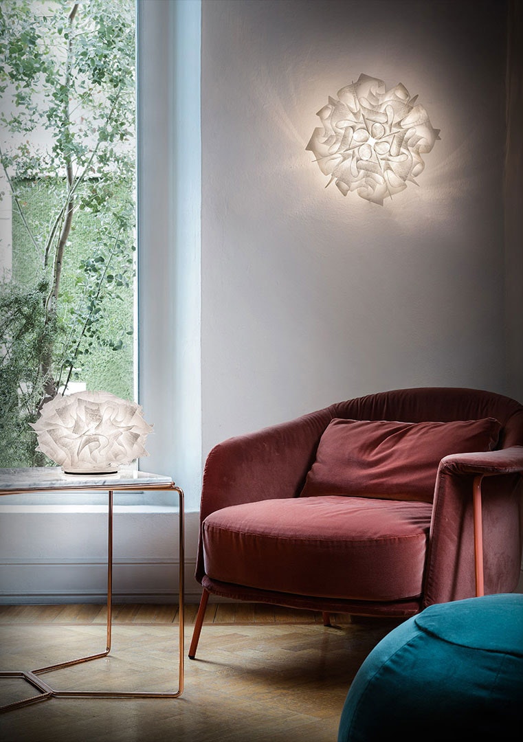 Плафон SLAMP VELI бял детайл на разсейвателя