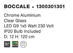Пендел Nova Luce BOCCALE 1300301301 хром детайл 4