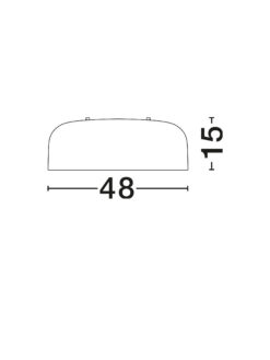 Плафониера Nova Luce PERLETO 526805 бял детайл 2