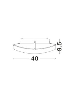 Плафониера Nova Luce ANCO 600402 бял детайл 2