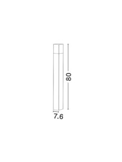 Градинско тяло Nova Luce STICK 71371101 сив детайл 2