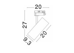 Магнитно тяло Nova Luce 4-WIRES TRACK 7770409 бял детайл 3